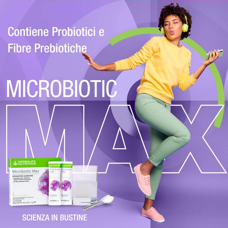 Microbiotic Max Vanillegeschmack 20 Portionspackungen