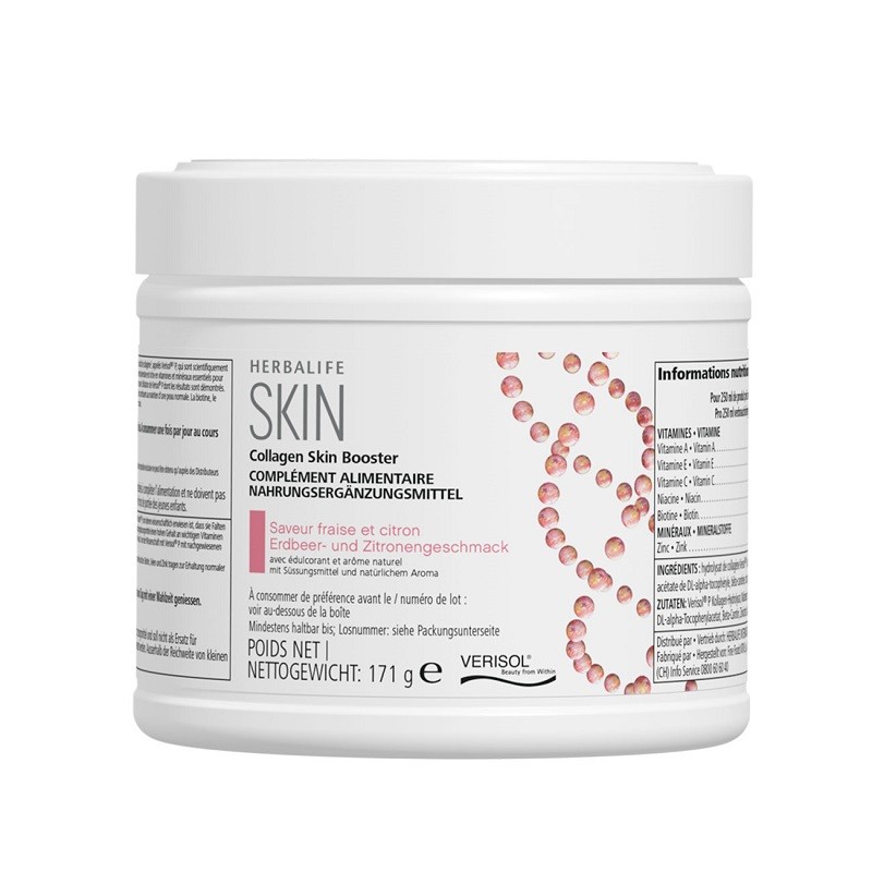 Collagen Skin Booster Ernährung für deine Haut Erdbeer - und Zitronengeschmack 171 g
