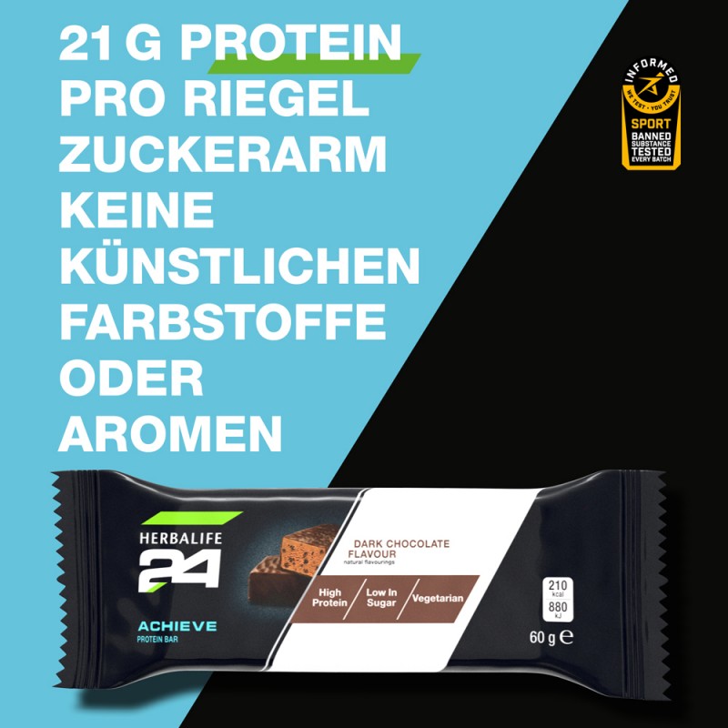 H24 Achieve Protein Riegel Dark Chocolate Geschmack