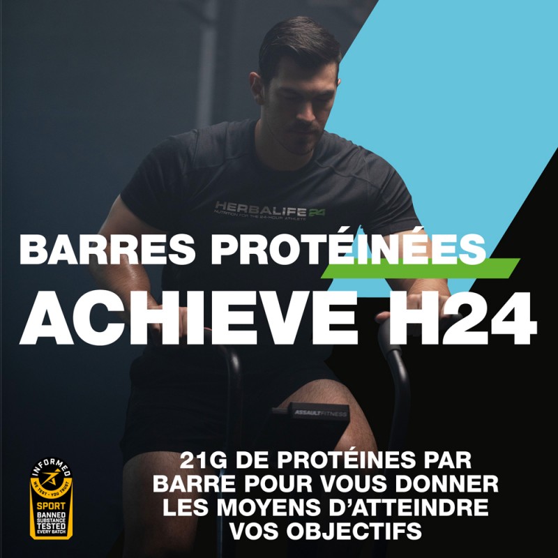 Barres protéinées Achieve H24 saveur Chocolat noir