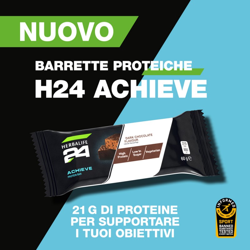 Barres protéinées Achieve H24 saveur Chocolat noir
