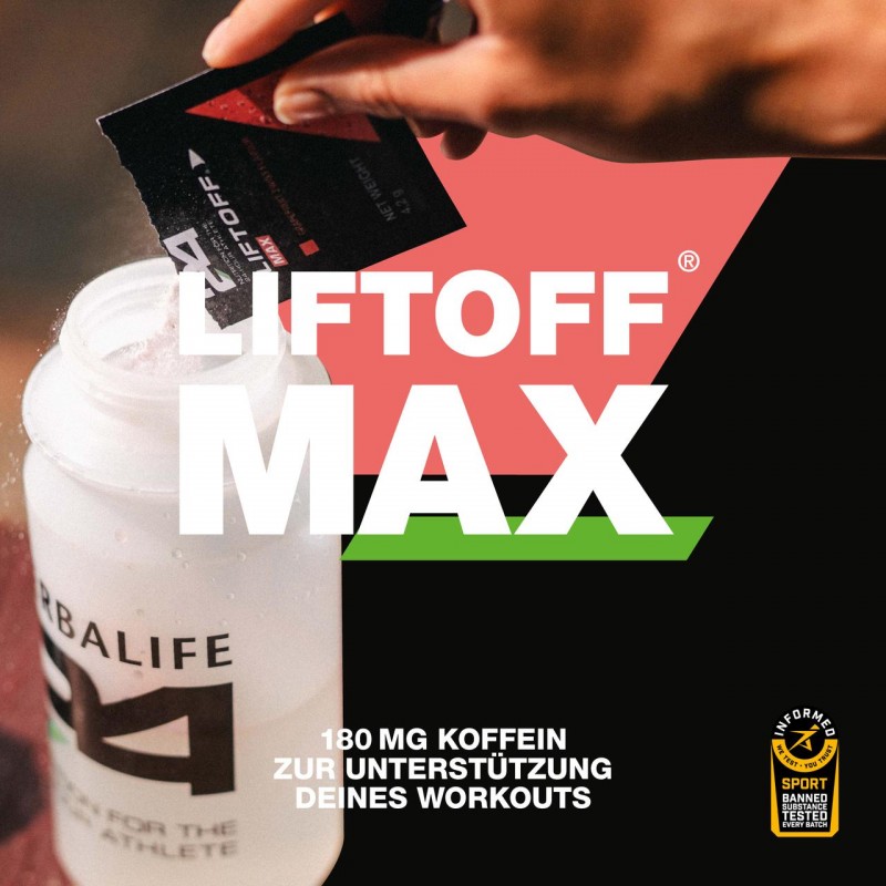 H24 LiftOff Max Grapefruit Geschmack 10 Portionspackungen